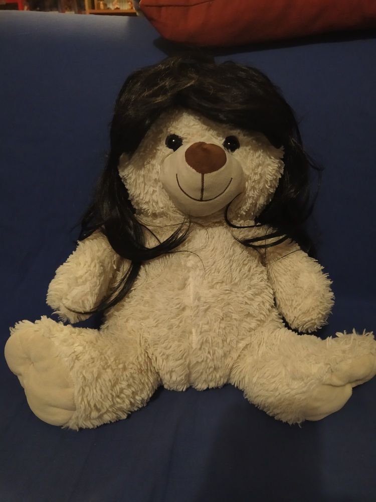 ourson avec perruque mullet